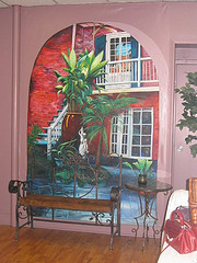 courtyard mural